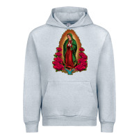 Heather Grey our lady of guadalupe Urban Hoodie - Jasminsmagicworld