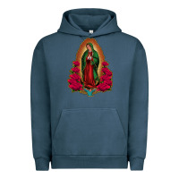 Pigment Midnight Navy our lady of guadalupe Urban Hoodie - Jasminsmagicworld