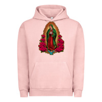 Pigment Salmon our lady of guadalupe Urban Hoodie - Jasminsmagicworld