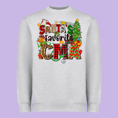 Santa's Favorite Cma Heavyweight Sweatshirt Designed By Zillion Design Studio