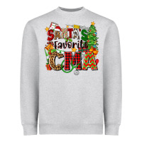 Heather Grey santa's favorite cma Heavyweight Sweatshirt - Zillion Design Studio