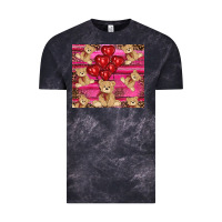 Cloud Black valentine's day tedybear tumbler Vintage Tee - RanaPortraitStore