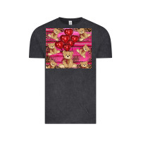 Vintage Black valentine's day tedybear tumbler Vintage Tee - RanaPortraitStore