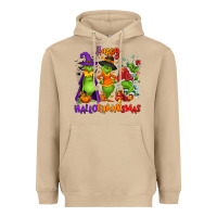 Mushroom Happy Hallothanksmas Heavyweight Hoodie - NancyCooperArtShop
