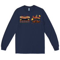 Navy nacho average daddy libbey glass Long Sleeve Tee - HRA Design Shop