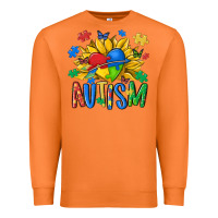 Carrot austism sunflower Premium Sweatshirt - MaliasSmallBusiness