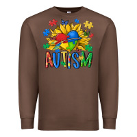 Chestnut austism sunflower Premium Sweatshirt - MaliasSmallBusiness