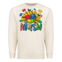 Sandshell austism sunflower Premium Sweatshirt - MaliasSmallBusiness