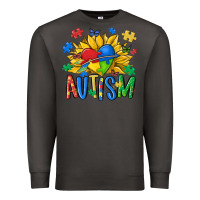 Smoke austism sunflower Premium Sweatshirt - MaliasSmallBusiness