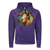 Cloud Purple Farm Goat Christmas Vintage Hoodie - RanaPortraitStore