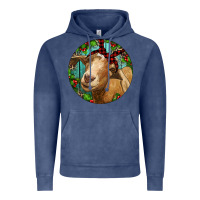 Vintage Denim Farm Goat Christmas Vintage Hoodie - RanaPortraitStore