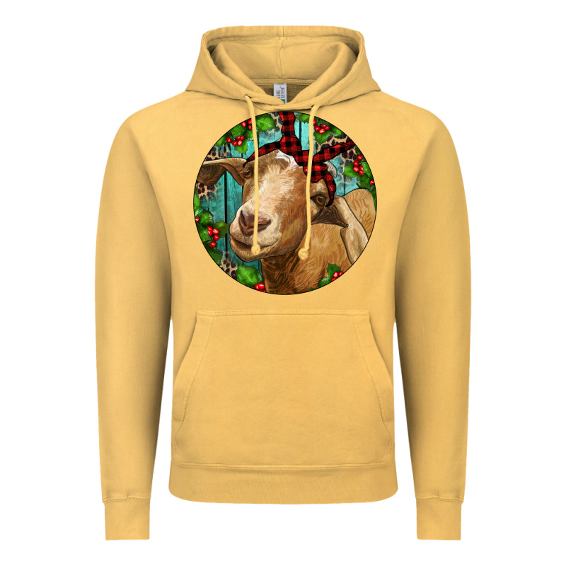 Farm Goat Christmas Vintage Hoodie by RanaPortraitStore | Teevron
