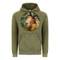 Vintage Olive Farm Goat Christmas Vintage Hoodie - RanaPortraitStore