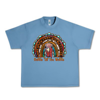 Pebble Blue gobble till you wobble thanksgiving rainbow Urban Heavy Tee - RanaPortraitStore