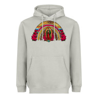 Moon Dust lady of guadalupe rainbow Heavyweight Hoodie - Jasminsmagicworld