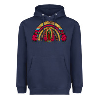 Navy lady of guadalupe rainbow Heavyweight Hoodie - Jasminsmagicworld