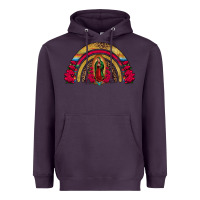 Plum lady of guadalupe rainbow Heavyweight Hoodie - Jasminsmagicworld