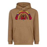 Toasted Coconut lady of guadalupe rainbow Heavyweight Hoodie - Jasminsmagicworld