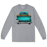 Heather Grey western truck back view 2 Long Sleeve Tee - FaDigitalArtStudio