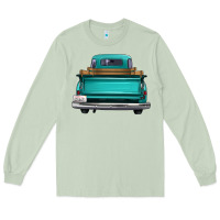 Matcha western truck back view 2 Long Sleeve Tee - FaDigitalArtStudio
