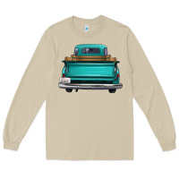 Mushroom western truck back view 2 Long Sleeve Tee - FaDigitalArtStudio