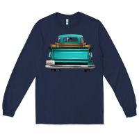 Navy western truck back view 2 Long Sleeve Tee - FaDigitalArtStudio