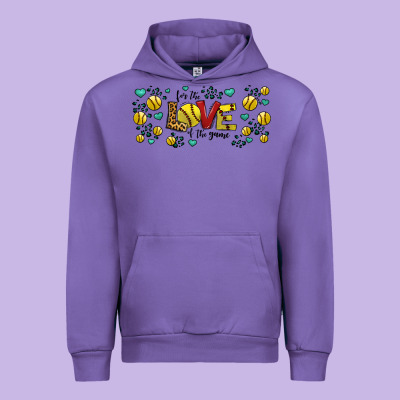 For The Love Of The Game Softball Urban Hoodie Designed By Jasminsmagicworld