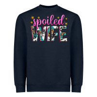 Navy spoiled wife Heavyweight Sweatshirt - texasbilliewilder
