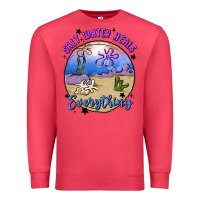 Cardinal salt water heals everything Premium Sweatshirt - MaliasSmallBusiness