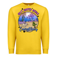 Lemon salt water heals everything Premium Sweatshirt - MaliasSmallBusiness