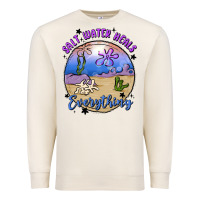 Sandshell salt water heals everything Premium Sweatshirt - MaliasSmallBusiness