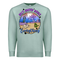 Seafoam salt water heals everything Premium Sweatshirt - MaliasSmallBusiness