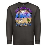 Smoke salt water heals everything Premium Sweatshirt - MaliasSmallBusiness