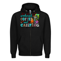 Black weekend coffee and camping Zipper Hoodie - AdoDesignShop