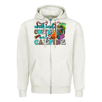Oatmeal Heather weekend coffee and camping Zipper Hoodie - AdoDesignShop