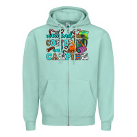 Seafoam weekend coffee and camping Zipper Hoodie - AdoDesignShop