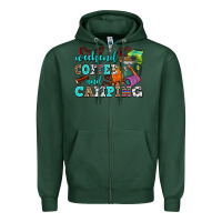 Sports Green weekend coffee and camping Zipper Hoodie - AdoDesignShop