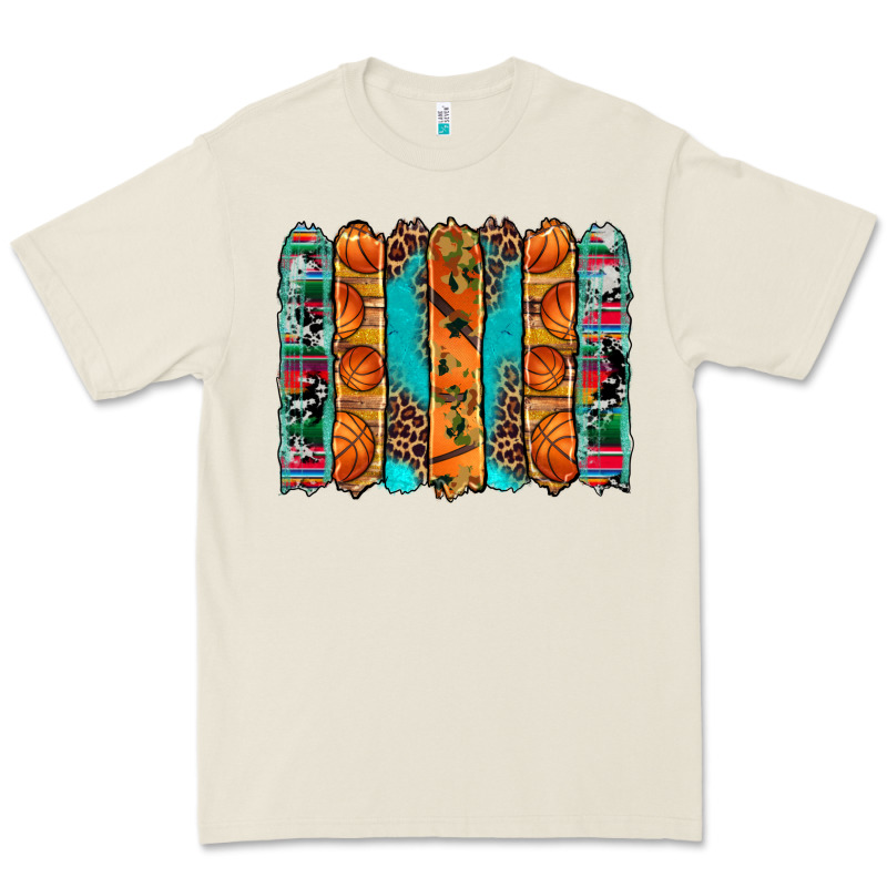 Basketball Serape Cowhide Turquoise Leopard Glitter  Brushstrokes Premium Tee by Artiststas | Teevron