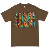 Cacao basketball serape cowhide turquoise leopard glitter  brushstrokes Premium Tee - Artiststas