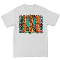 Dove Grey basketball serape cowhide turquoise leopard glitter  brushstrokes Premium Tee - Artiststas