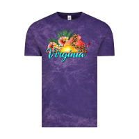 Cloud Purple summer virginia Vintage Tee - texasbilliewilder