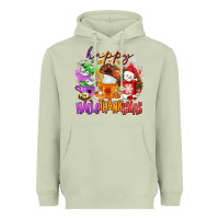 Matcha Happy Hallothanksmas coffee cups Heavyweight Hoodie - NancyCooperArtShop