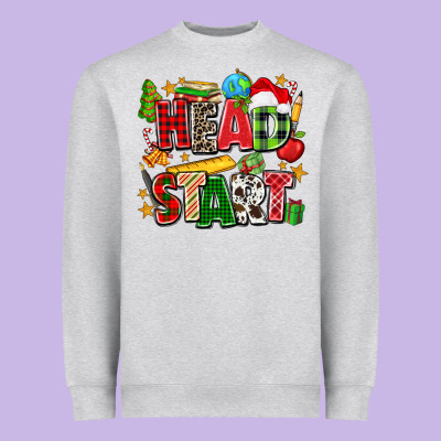 Head Start Christmas Heavyweight Sweatshirt Designed By Zillion Design Studio