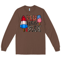 Chestnut red white blue Long Sleeve Tee - CowhideDigitalArt