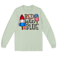 Matcha red white blue Long Sleeve Tee - CowhideDigitalArt