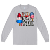 Moon Dust red white blue Long Sleeve Tee - CowhideDigitalArt
