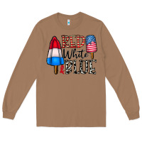 Toasted Coconut red white blue Long Sleeve Tee - CowhideDigitalArt