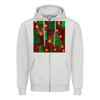 Dove Grey christmas trees seamless pattern Zipper Hoodie - BundleAndBundleShop