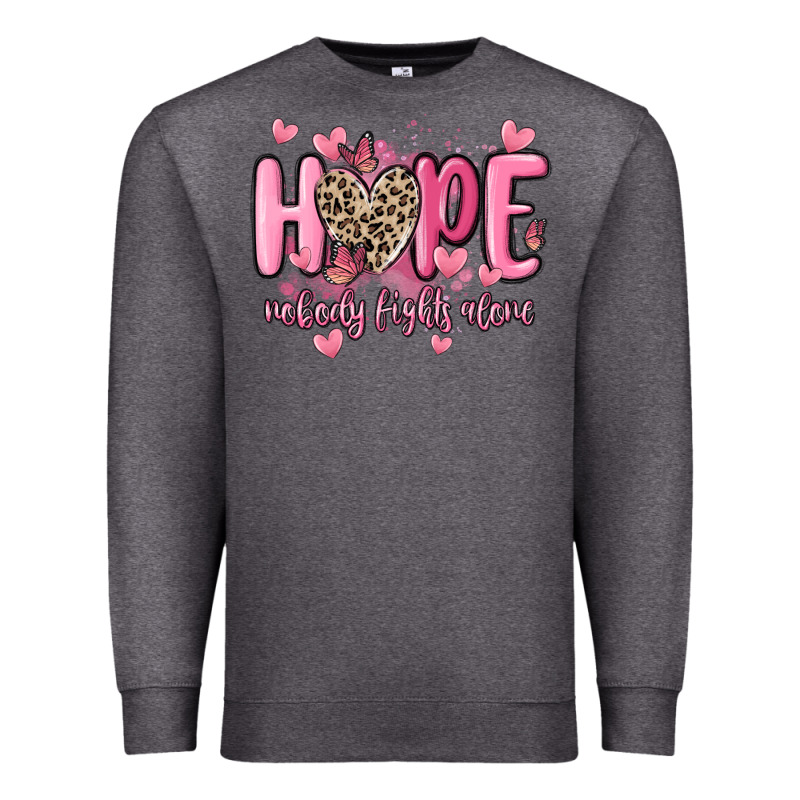 Hope Nobody Fights Alone Premium Sweatshirt by MaliasSmallBusiness | Teevron