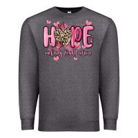 Charcoal Heather hope nobody fights alone Premium Sweatshirt - MaliasSmallBusiness